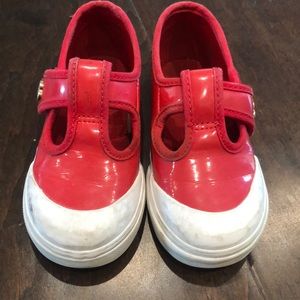 Red vans Mary Jane sneakers size 7